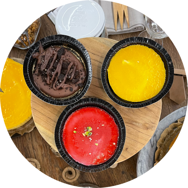 3 TK-Kuchen vegan Fruchtsüße aus Datteln